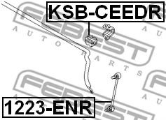 Втулка стабилизатора FEBEST KSB-CEEDR Втулка стабилизатора FEBEST KSB-CEEDR