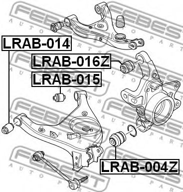 Сайлентблок рычага FEBEST LRAB-015 Сайлентблок рычага FEBEST LRAB-015