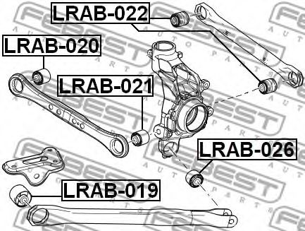 Сайлентблок рычага FEBEST LRAB-026 Сайлентблок рычага FEBEST LRAB-026