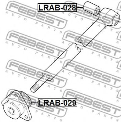 Сайлентблок рычага FEBEST LRAB-028 Сайлентблок рычага FEBEST LRAB-028