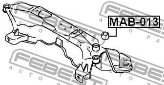 Сайлентблок задней балки FEBEST MAB-013 Сайлентблок задней балки FEBEST MAB-013