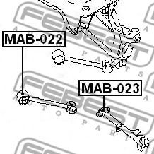 Сайлентблок рычага FEBEST MAB-023 Сайлентблок рычага FEBEST MAB-023