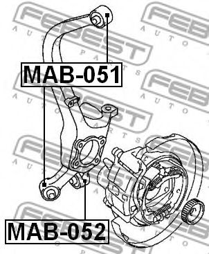 Сайлентблок рычага FEBEST MAB-052 Сайлентблок рычага FEBEST MAB-052