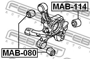 Сайлентблок рычага FEBEST MAB-114 Сайлентблок рычага FEBEST MAB-114