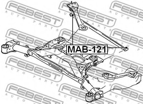 Сайлентблок рычага FEBEST MAB-121 Сайлентблок рычага FEBEST MAB-121