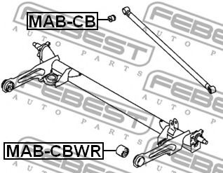 Сайлентблок задней балки FEBEST MAB-CBWR Сайлентблок задней балки FEBEST MAB-CBWR