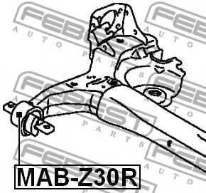 Сайлентблок задней балки FEBEST MAB-Z30R Сайлентблок задней балки FEBEST MAB-Z30R