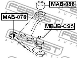 Шаровая опора комплект FEBEST MBJB-CS5 Шаровая опора комплект FEBEST MBJB-CS5