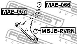Шаровая опора комплект FEBEST MBJB-RVRN Шаровая опора комплект FEBEST MBJB-RVRN