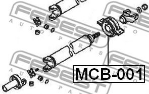 Подвесной подшипник FEBEST MCB-001 Подвесной подшипник FEBEST MCB-001
