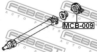 Подвесной подшипник FEBEST MCB-009 Подвесной подшипник FEBEST MCB-009