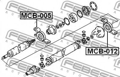 Подвесной подшипник FEBEST MCB-012 Подвесной подшипник FEBEST MCB-012