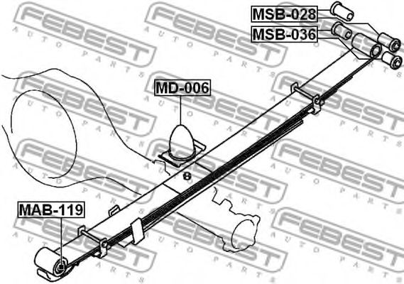 Отбойник FEBEST MD-006 Отбойник FEBEST MD-006