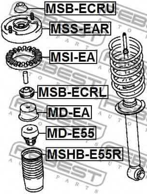 Отбойник FEBEST MD-E55 Отбойник FEBEST MD-E55