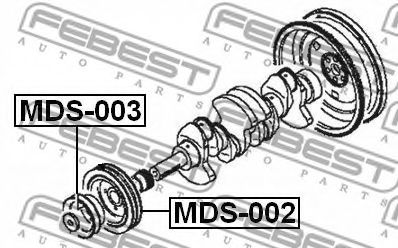 Шкив коленвала FEBEST MDS-003 Шкив коленвала FEBEST MDS-003