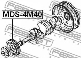 Шкив коленвала FEBEST MDS-4M40 Шкив коленвала FEBEST MDS-4M40