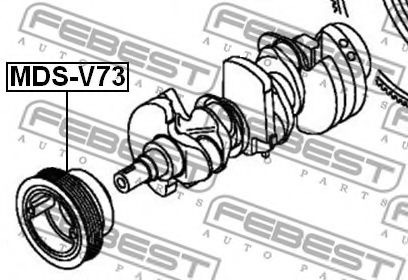Шкив коленвала FEBEST MDS-V73 Шкив коленвала FEBEST MDS-V73