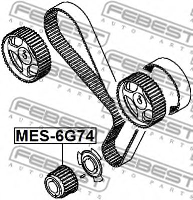 Шестерня коленчатого вала FEBEST MES-6G74 Шестерня коленчатого вала FEBEST MES-6G74