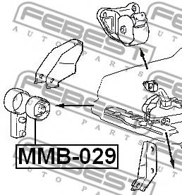 Подушка двигателя FEBEST MMB-029 Подушка двигателя FEBEST MMB-029