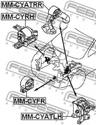 Подушка двигателя FEBEST MM-CYRH Подушка двигателя FEBEST MM-CYRH