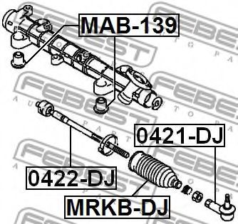 Пыльник рулевой рейки FEBEST MRKB-DJ Пыльник рулевой рейки FEBEST MRKB-DJ