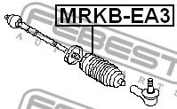 Пыльник рулевой рейки FEBEST MRKB-EA3 Пыльник рулевой рейки FEBEST MRKB-EA3
