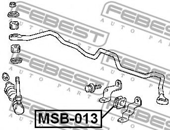 Втулка стабилизатора FEBEST MSB-013 Втулка стабилизатора FEBEST MSB-013