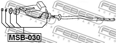 Сайлентблок рычага FEBEST MSB-030 Сайлентблок рычага FEBEST MSB-030