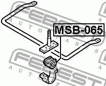 Втулка стабилизатора FEBEST MSB-065 Втулка стабилизатора FEBEST MSB-065