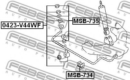 Стойка стабилизатора FEBEST MSB-735 Стойка стабилизатора FEBEST MSB-735