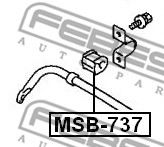 Втулка стабилизатора FEBEST MSB-737 Втулка стабилизатора FEBEST MSB-737