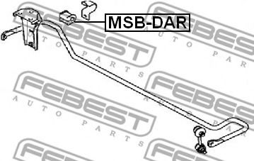 Втулка стабилизатора FEBEST MSB-DAR Втулка стабилизатора FEBEST MSB-DAR