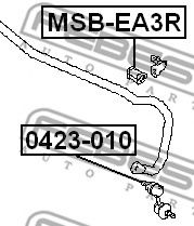 Втулка стабилизатора FEBEST MSB-EA3R Втулка стабилизатора FEBEST MSB-EA3R
