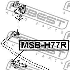 Втулка стабилизатора FEBEST MSB-H77R Втулка стабилизатора FEBEST MSB-H77R