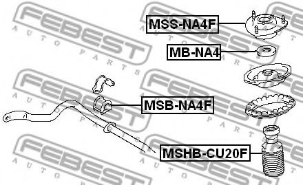 Втулка стабилизатора FEBEST MSB-NA4F Втулка стабилизатора FEBEST MSB-NA4F