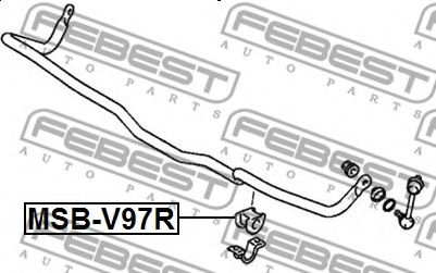 Втулка стабилизатора FEBEST MSB-V97R Втулка стабилизатора FEBEST MSB-V97R