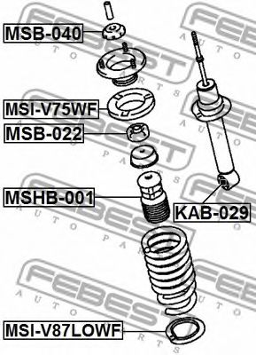 Пыльник амортизатора FEBEST MSHB-001 Пыльник амортизатора FEBEST MSHB-001