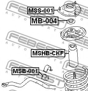 Пыльник амортизатора FEBEST MSHB-CKF Пыльник амортизатора FEBEST MSHB-CKF
