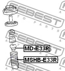Пыльник амортизатора FEBEST MSHB-E33R Пыльник амортизатора FEBEST MSHB-E33R