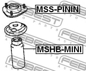 Пыльник амортизатора FEBEST MSHB-MINI Пыльник амортизатора FEBEST MSHB-MINI