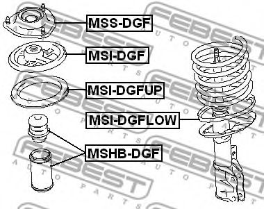 Тарелка пружины FEBEST MSI-DGF Тарелка пружины FEBEST MSI-DGF