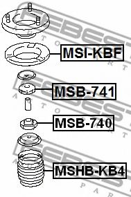Тарелка пружины FEBEST MSI-KBF Тарелка пружины FEBEST MSI-KBF
