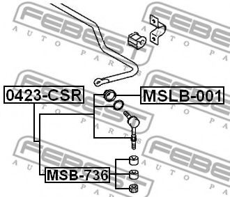 Шаровая опора комплект FEBEST MSLB-001 Шаровая опора комплект FEBEST MSLB-001