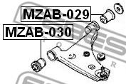 Сайлентблок рычага FEBEST MZAB-030 Сайлентблок рычага FEBEST MZAB-030