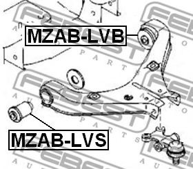 Сайлентблок рычага FEBEST MZAB-LVB Сайлентблок рычага FEBEST MZAB-LVB