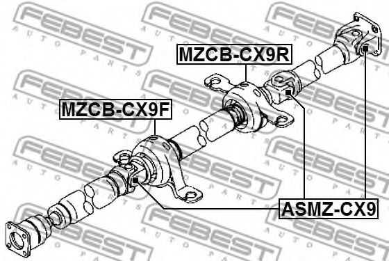 Подвесной подшипник FEBEST MZCB-CX9R Подвесной подшипник FEBEST MZCB-CX9R