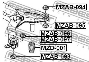 Отбойник FEBEST MZD-001 Отбойник FEBEST MZD-001