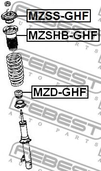 Отбойник FEBEST MZD-GHF Отбойник FEBEST MZD-GHF