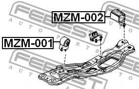 Подушка двигателя FEBEST MZM-002 Подушка двигателя FEBEST MZM-002