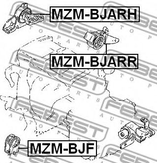 Подушка двигателя FEBEST MZM-BJARR Подушка двигателя FEBEST MZM-BJARR
